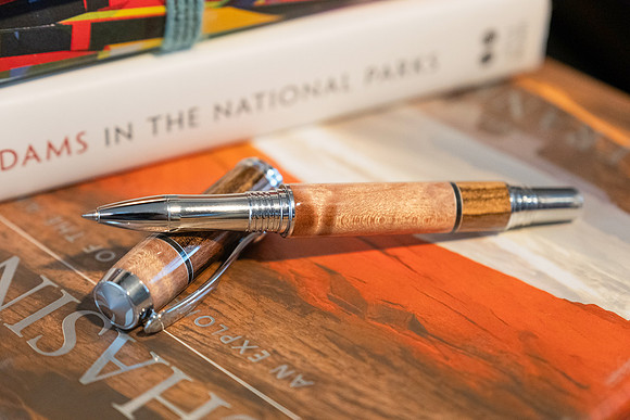 Zebra Wood & Quilted Maple Jr. George Chrome